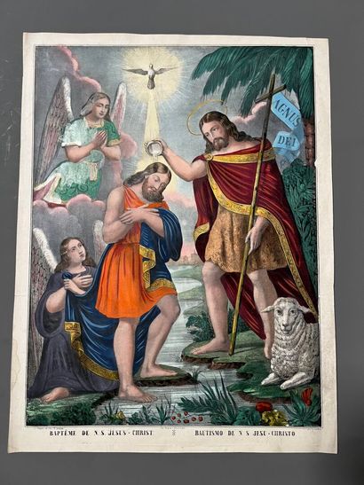 [Popular imagery]. BAPTISM OF N. S. JÉSUS-CHRIST...