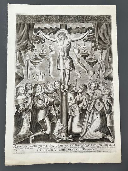 [Copperplate]. Large copper-engraved plate,...