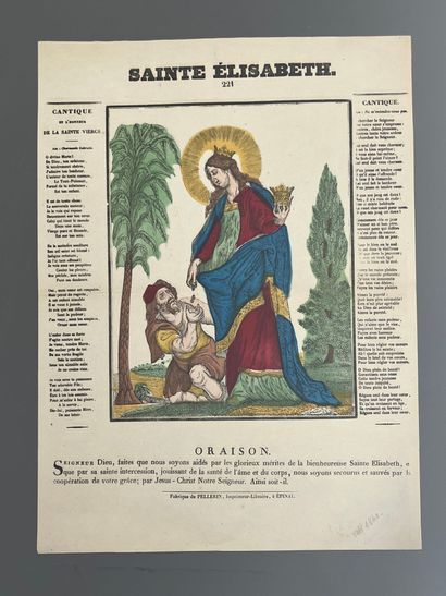 [Popular imagery]. SAINTE ÉLISABETH. Pellerin,...