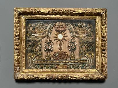 [Paperolle]. CHRIST ON THE CROSS. 17th century....