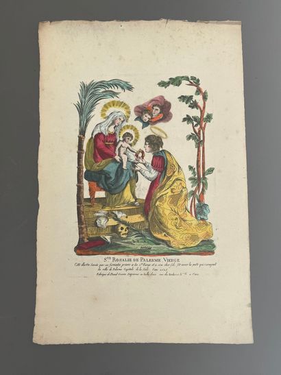 [Popular imagery]. SAINT ROSALIE OF PALERMO...