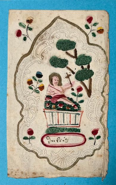 [Canivet brodé]. SAINT ANDRÉ. Vers 1800....