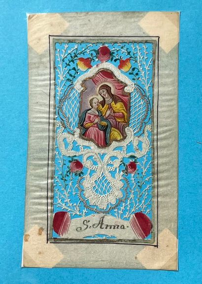 [Canivet]. SAINTE ANNE. XVIIIe s. Papier....
