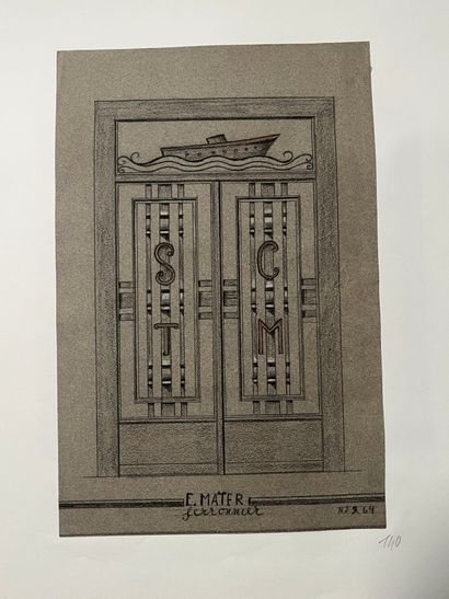 [Drawing]. [Ironwork]. Stephanus Emil MAIER...
