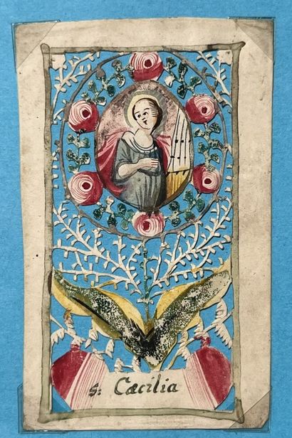 [Canivet]. SAINTE CÉCILE. 18th c. Velin....