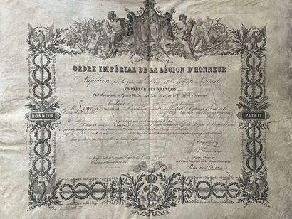 [Diplôme]. ORDRE IMPÉRIAL DE LA LÉGION D'HONNEUR;...