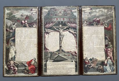 [Engraving]. [Altar Canon]. DREVET (Pierre),...
