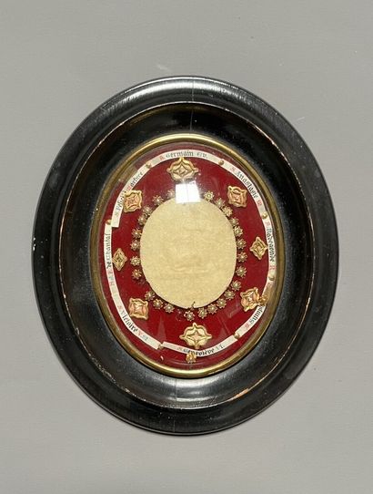 [Reliquary]. Agnus Dei. Medallion in relief...