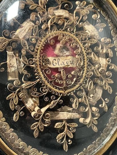 [Reliquary]. SAINTE CLAIRE. 19th century....