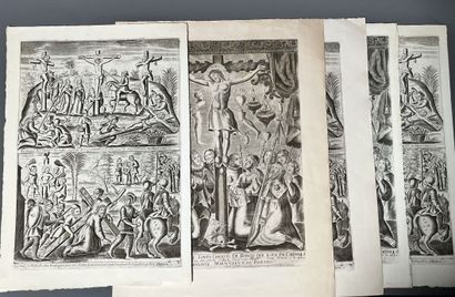 [Copperplate]. Large copper-engraved plate,...