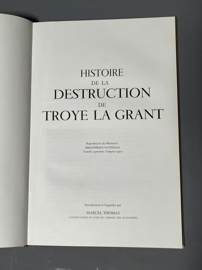 HISTOIRE DE LA DESTRUCTION DE TROYE LA GRANT....