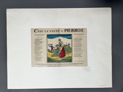 [Popular imagery]. C'EST LA FAUTE A PIERROT....