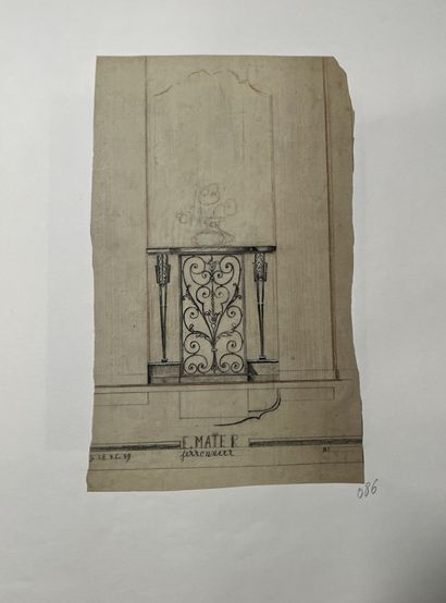 [Drawing]. [Ironwork]. Stephanus Emil MAIER...