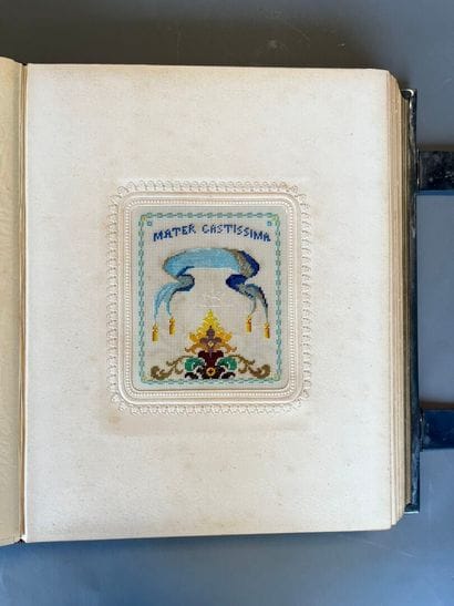 [Broderie]. MOIS DE MAI OU SOUVENIR A MARIE....