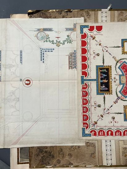 [Drawing]. [Architecture]. Lot of 17 original...