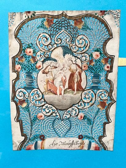 [Canivet]. BAPTISM OF CHRIST. 18th c. Velin....