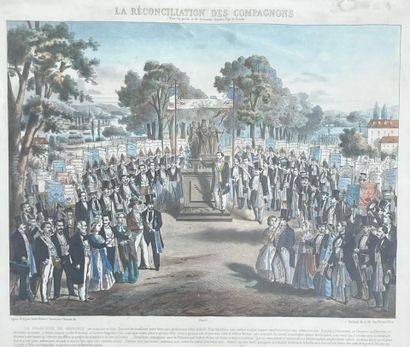 [Engraving]. [Compagnonnage]. The Reconciliation...