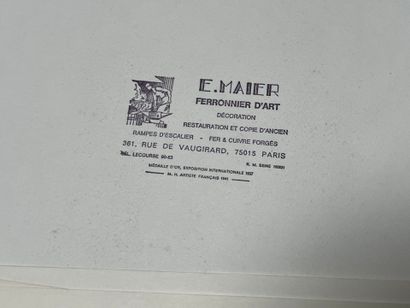 [Drawing]. [Ironwork]. Stephanus Emil MAIER...