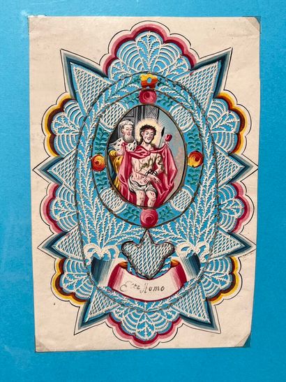 [Canivet]. ECCE HOMO. 18th c. Paper. 20x...