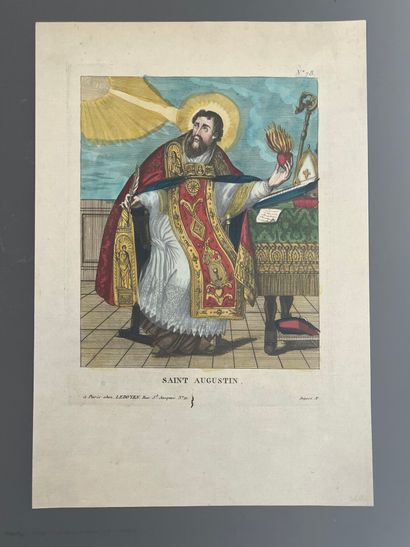 [Popular imagery]. SAINT AUGUSTIN. A Paris...