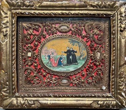 [Paperolle-reliquaire]. SAINT FRANÇOIS-XAVIER...