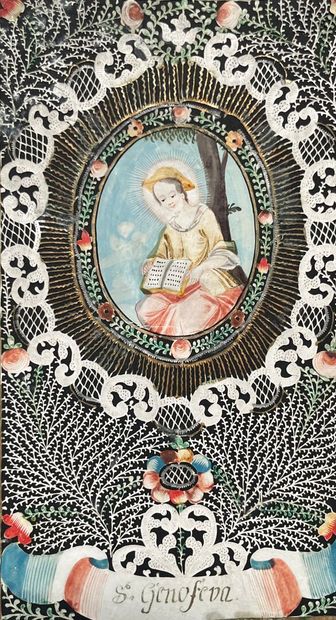 [Canivet]. SAINTE GENEVIÈVE. 18th c. Velin....