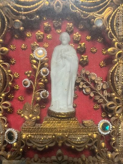 [Paperolle-reliquary]. SAINT BENOÎT. Late...