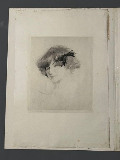 After Edgar CHAHINE (1874-1947) Rita, tête...