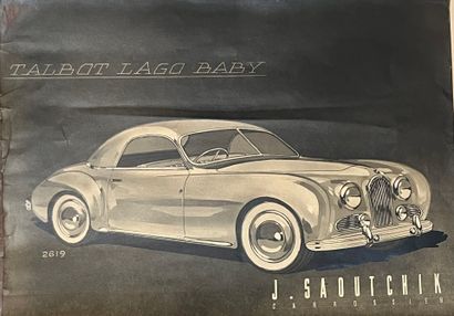 [Automobilia]. J. SAOUTCHIK Carrossier, 46,...