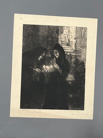 After Albert BESNARD (1849-1934) Nuit de...