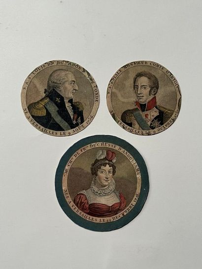 [Monarchy]. THREE Legitimist PORTRAITS [Monarchy]....