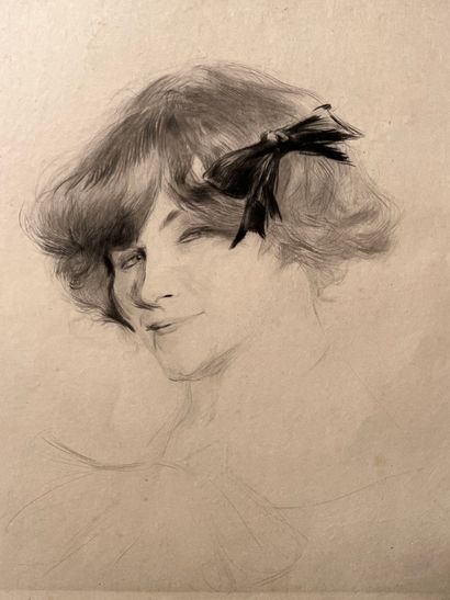 After Edgar CHAHINE (1874-1947) Rita, tête...