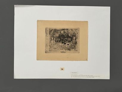After Félix BUHOT (1847-1898) Les voisins...