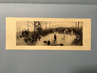 After Edgar CHAHINE (1874-1947) Les poids,...