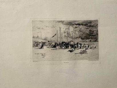 After Félix BUHOT (1847-1898) Un grain à...