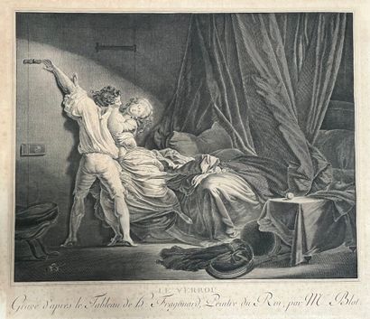 After FRAGONARD, engraved by Maurice BLOT...