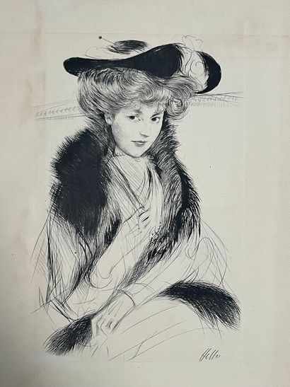 After Paul-César HELLEU (1859-1927) Jeune...