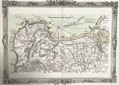 [Normandie]. [Manche]. Part of Normandy (plate...