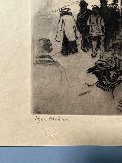 After Edgar CHAHINE (1874-1947) Les poids,...