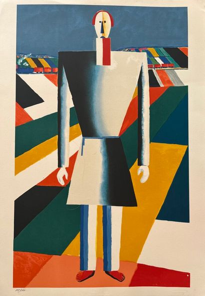 After Kasimir MALEVITCH Man in the Fields....