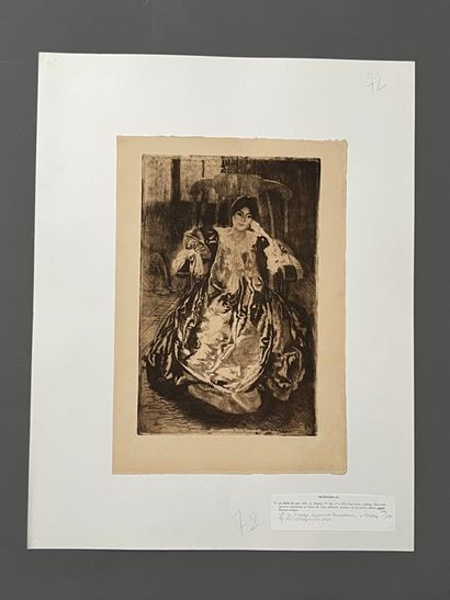 After Albert BESNARD (1849-1934) La robe...