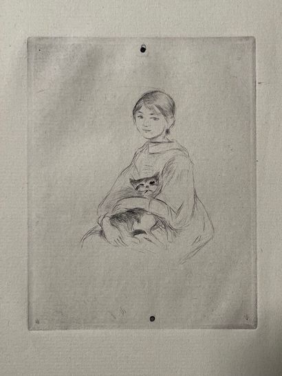 After Berthe MORISOT (1841-1895) Jeune fille...