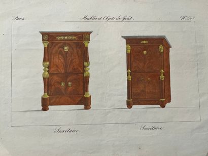 [Furniture]. [Engravings]. From the series...