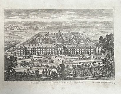 [Paris]. Two optical views and an engraving...
