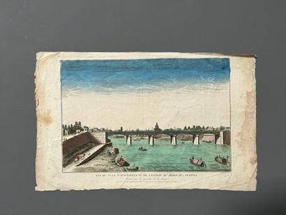 [Paris]. Two optical views and an engraving...