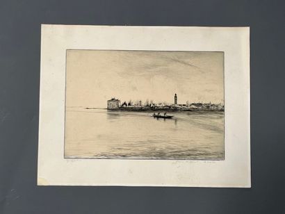 After Edgard CHAHINE (1874-1947) Venice:...