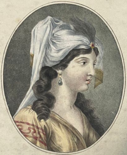 19th century FRENCH SCHOOL Persian Woman...