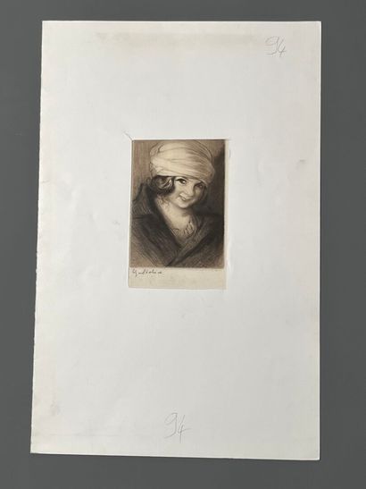 After Edgard CHAHINE (1874-1947) Ghemma (small...