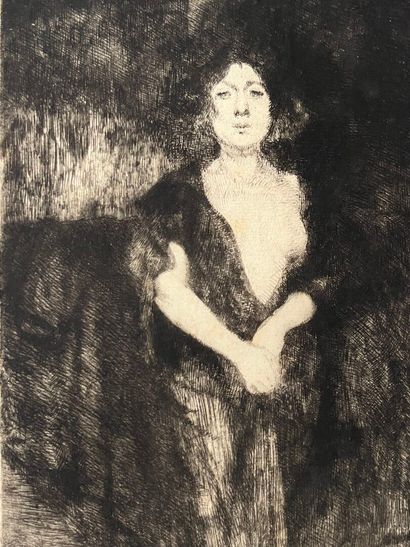After Albert BESNARD (1849-1934) The Nude...