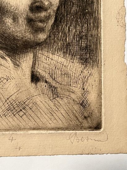 After Albert BESNARD (1849-1934) Peppina,...